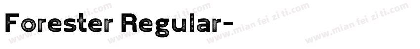 Forester Regular字体转换